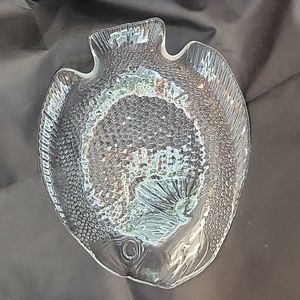 Arcoroc France Glass Poisson Fish Plate